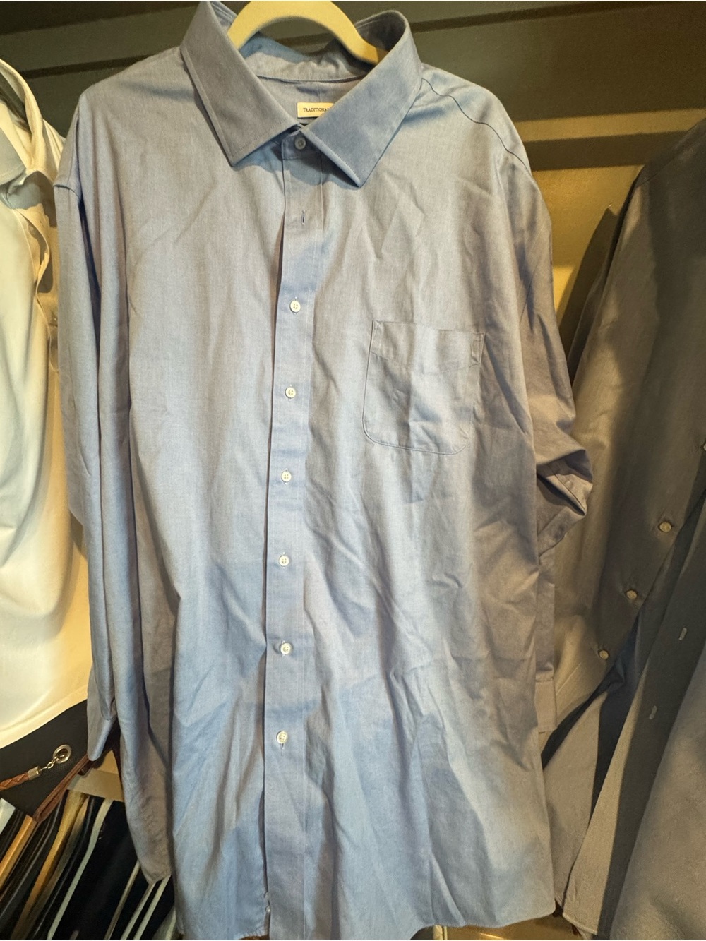 Jos. A. Bank Traditional Fit Dress Shirt – Blue – 19 34/35
